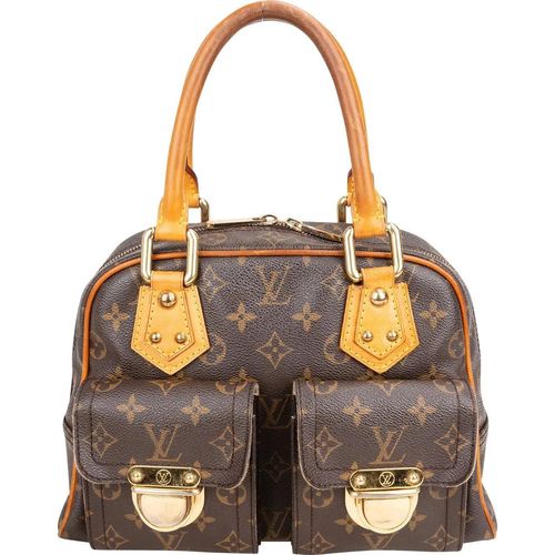 Louis Vuitton Crossbody Bags - Louis Vuitton Canvas Monogram Manhattan PM Handbag - Gr. unisize - in Braun - für Damen Image