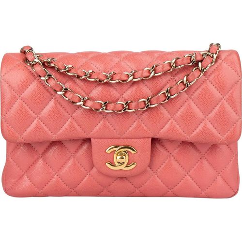 Chanel Crossbody Bags - Chanel Quilted Caviar Leather Small Double Flap Cr - Gr. unisize - in Gold - für Damen Image