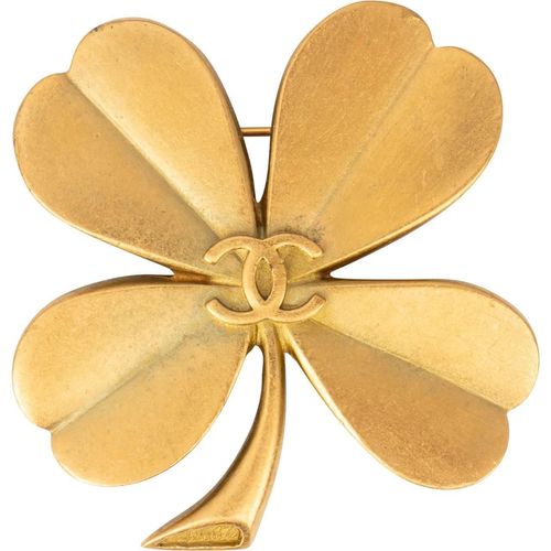 Chanel Halskette - Chanel Golden CC Cloverleaf Brooch - Gr. unisize - in Mehrfarbig - für Damen Image
