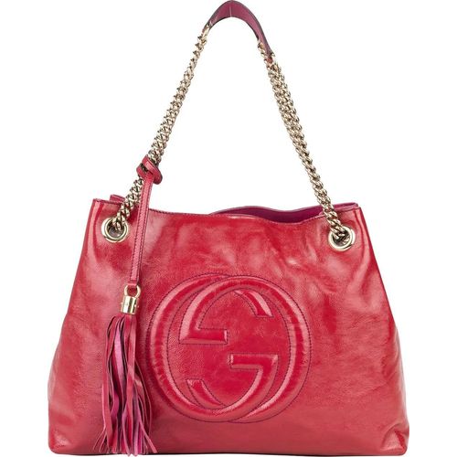 Gucci Crossbody Bags - Gucci GG Patent Leather GG Soho Crossbody Bag - Gr. unisize - in Bunt - für Damen Image