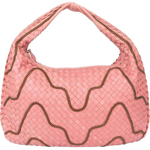 Bottega Veneta Crossbody Bags - Bottega Veneta Limited Chain Pink Intrecciato Leat - Gr. unisize - in Gold - für Damen Image