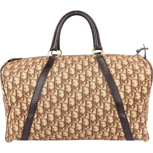 Christian Dior Crossbody Bags - Christian Dior Trotter Monogram Boston 40 Handbag - Gr. unisize - in Braun - für Damen Image