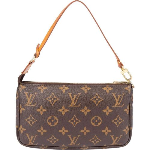 Louis Vuitton Crossbody Bags - Louis Vuitton Canvas Monogram Pochette Accessoire - Gr. unisize - in Braun - für Damen Image
