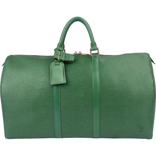 Louis Vuitton Crossbody Bags - Louis Vuitton Green Epi Leather Keepall 50 - Gr. unisize - in Grün - für Damen Image
