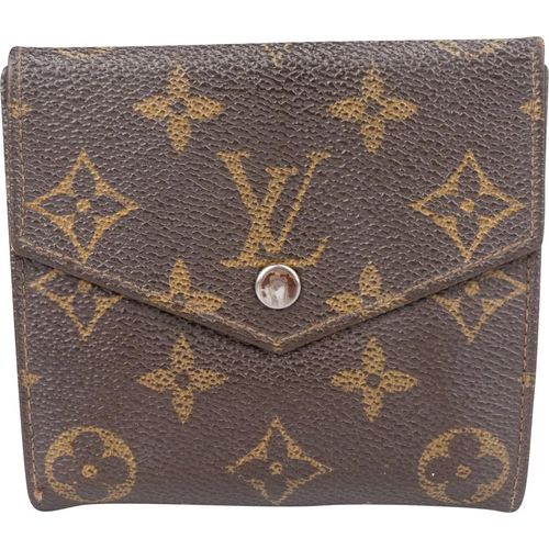 Louis Vuitton Portemonnaie - Louis Vuitton Canvas Monogram Elise Wallet - Gr. unisize - in Braun - für Damen Image