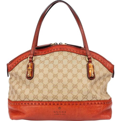 Gucci Crossbody Bags - Gucci GG Monogram Crafty Bamboo Handbag - Gr. unisize - in Bunt - für Damen Image