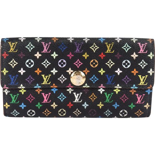Louis Vuitton Portemonnaie - Louis Vuitton Limited Murakami Multicolor Sarah Wa - Gr. unisize - in Schwarz - für Damen Image