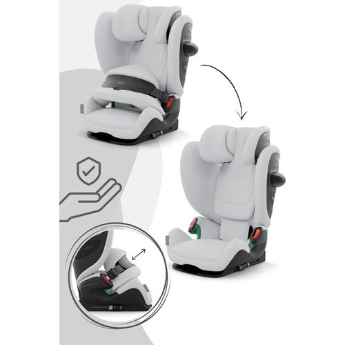 Cybex Pallas G2 Kindersitz (15 Monate - 12 Jahre), Farbe:Fog Grey