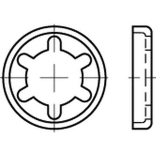 Dubo-Zahntellerringe St. galvanisch verzinkt, Typ Nr. 419 gal Zn S 50 Stk