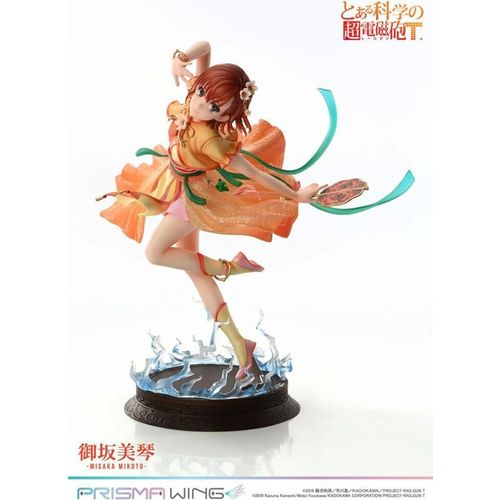 To Aru Kagaku no Railgun Prisma Wing PVC Statue 1/7 Misaka Mikoto 22 cm