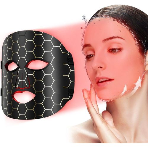 Maske, Blau Rot Lichttherapie Maske, für das Gesicht, 7-1 Farben LED-Gesichtsmaske Lichttherapie zu Hause, 650 nm rote LED-Gesichtspflegemaske