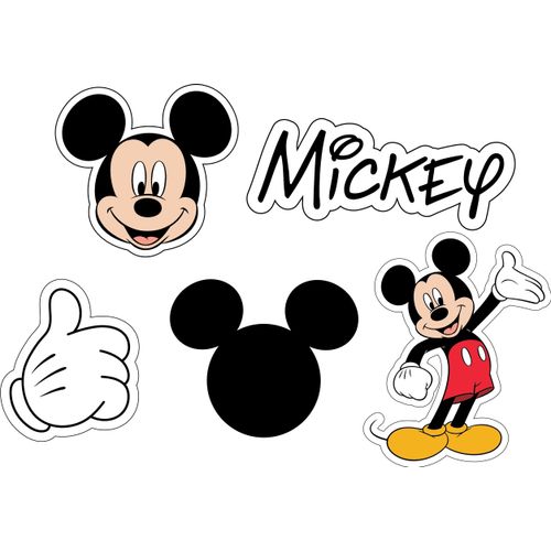 Schuhanstecker CROCS "Jibbitz™ Mickey Pant", Jungen, bunt (schwarz bunt), PVC, Schuhzubehör Schuhanstecker, Charm, Anstecker für Crocs Schuhe