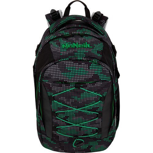 Schulrucksack MCNEILL "Luca", Kinder, Gr. B/H/T: 30cm x 45cm x 23cm, grid, Polyester, Rucksäcke Schulrucksack