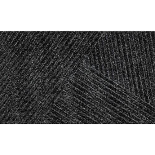 wash+dry FUßMATTE Dune Stripes dark grey, Dunkelgrau, Textil, Streifen, rechteckig, 60x90 cm, Made in EU, rutschfest, für Fußbodenheizung geeignet, lichtunempfindlich, Teppiche & Böden, Fuß & Stufenmatten, Fußmatten und Schmutzfangmatten