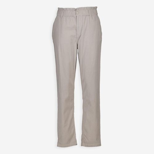 Hellbeigefarbene Paperbag Hose aus Cord Image