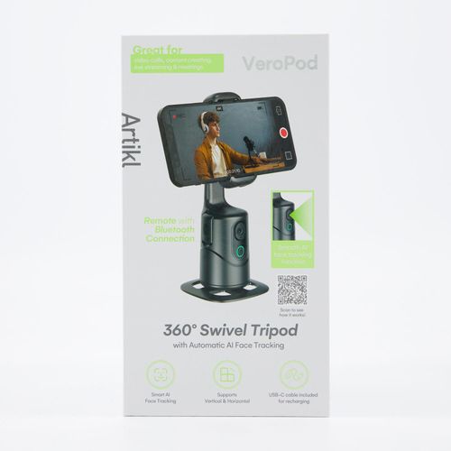 Schwarzes intelligentes Schwenkstativ 7x18cm Image