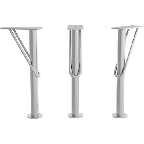 2er Set Füße DEVA 330mm Chrom