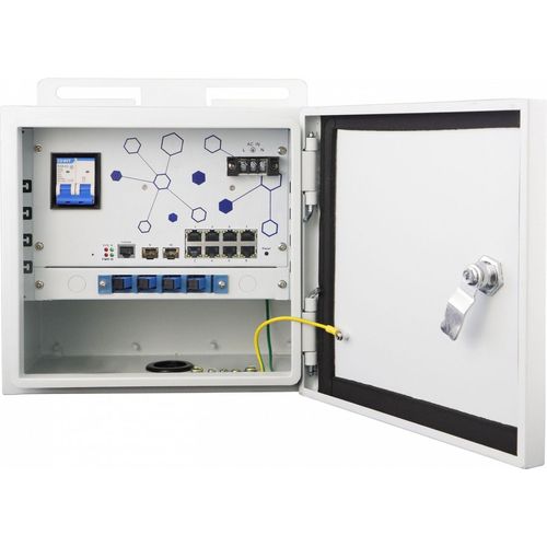 LevelOne Switch 10x GE OSW-1061, 8x Outputs 802.3at/af PoE