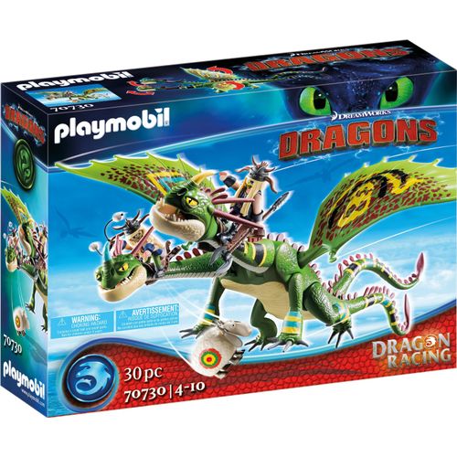 PLAYMOBIL Dragons 70730 Dragon Racing: Raffnuss und Taffnuss mit Kotz und Würg