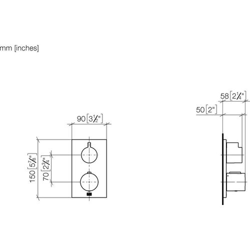 Dornbracht UP-Thermostat mit Einweg-Mengenregulierung, 36425670-42