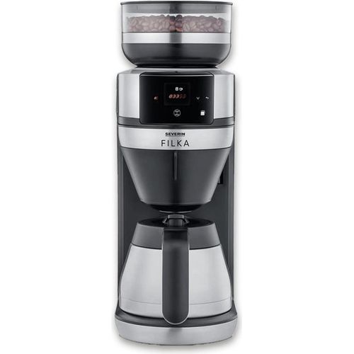 Severin Filterkaffee-Vollautomat FILKA KA 4853 gebürstetmattschwarzsilber