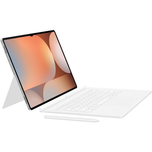 Samsung Book Cover Keyboard EF-DX925 für das Galaxy Tab S10 Ultra | S9 Ultra, QWERTZ, Deutsch, Touchpad, Samsung, Galaxy Tab S10 Ultra, Galaxy Tab S9 Ultra, Weiß