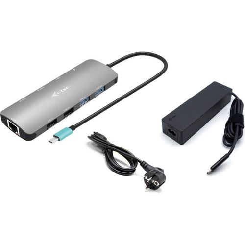 i-tec USB-C Metal Nano Dock 2x HDMI 1x GLAN USB 3.2 2.0 3.2 Gen.1 Data