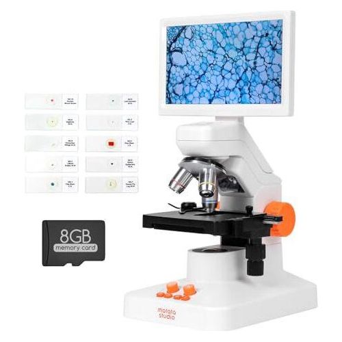 MT3-4 USB Digitalmikroskop Kinder, Erwachsene, 1200-fache biologischer biologischer 7-Zoll-1080p-Bildschirm, beweglicher Tischscaliper, 5 MP School, L