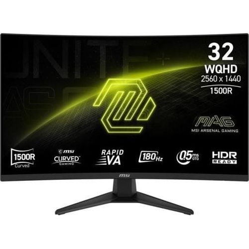 MSI MAG 321CQF E18 31.5" LED Rapid VA QHD 180Hz 0.5ms Adaptive Sync Curva