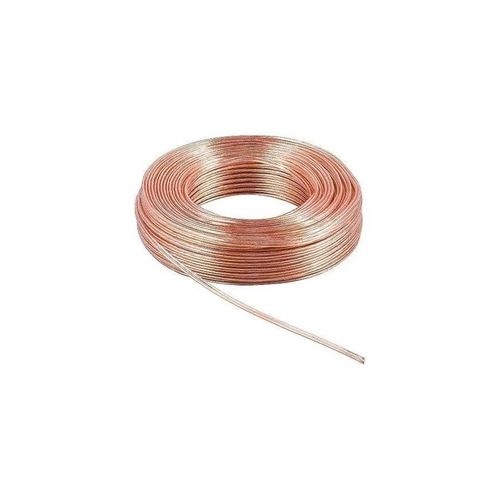 Pro speaker cable 2x1.5mm 50m transparent on a reel