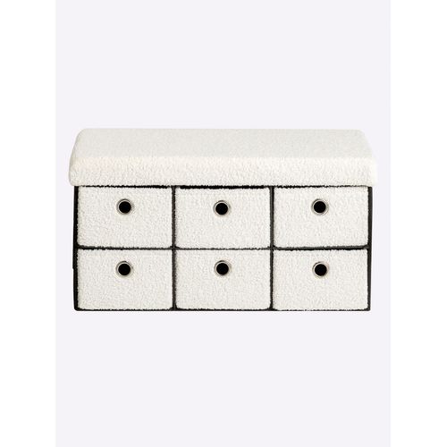 Sitzbank HEINE HOME, ecru, B:77cm H:39,5cm T:39,5cm, MDF, Sitzbänke, Sitzbank