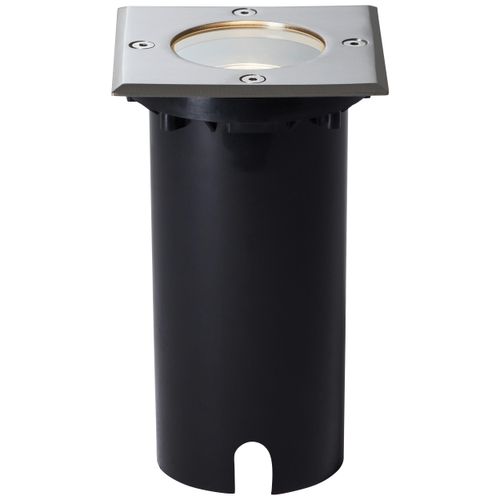 Einbauleuchte BRILLIANT "Itch", silber (edelstahlfarben), B:11cm H:17,5cm T:11cm, Leuchten, LED Bodeneinbaustrahler LED Bodeneinbauleuchte Bodeneinbauleuchte, Außeneinbauleuchte - 11x11cm, Höhe 17,5cm - GU10 Fassung