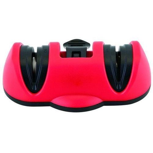 Messerschärfer CARL SCHMIDT SOHN "Tromso", rot, L:12,5cm, Edelstahl, Messerschärfer, Edelstahl