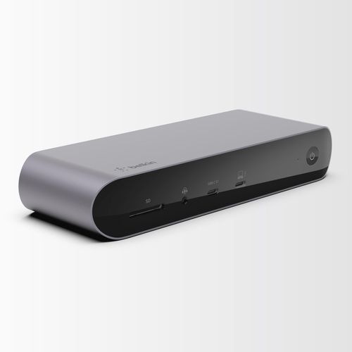 BELKIN Laptop-Dockingstation "Connect Pro Thunderbolt 4 Dock", grau, B:21,8mm H:12,6mm T:14,2mm, Dockingstationen, inklusive Thunderbolt 4 Kabel (0,8 m)