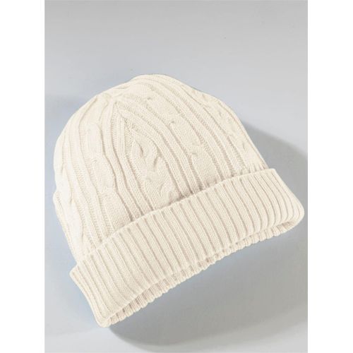 Strickmütze CLASSIC BASICS, Damen, beige (ecru), Kunstfaser, Mützen Strickmütze