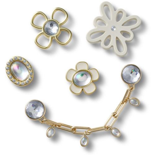 Schuhanstecker CROCS "Jibbitz™ Cut Out Adults", Kinder, goldfarben, Acryl, PVC, Zinklegierung, Schuhzubehör Schuhanstecker, Elegante Schuhanstecker