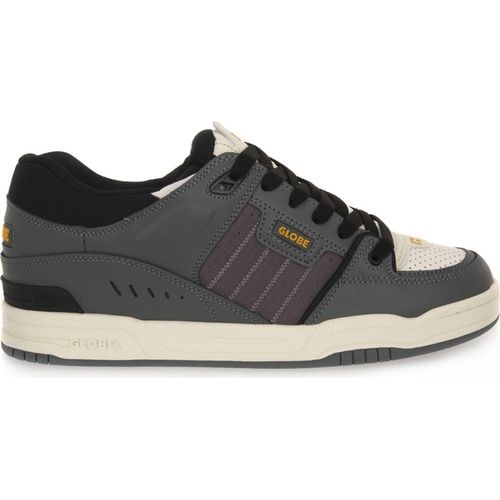 Globe FUSIONLEAD Herren Schuhe aus Naturleder, Graphit, antik, flacher Absatz