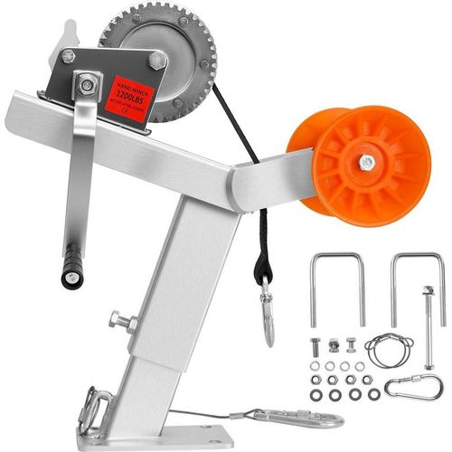 Windenbock Windenstand mit 544kg Rolle - Windensitz für Bootswindenhalterung