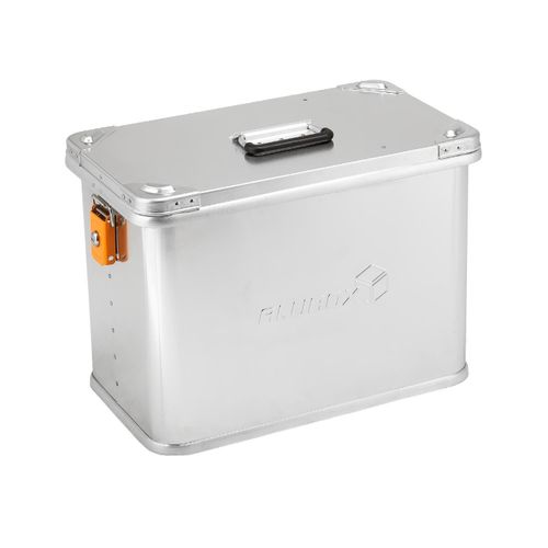 ALUBOX® Motorradkoffer 41L – wasserdichte Aluminiumbox mit Schloss & Stapelecken