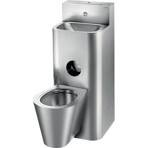 Delabie Gefängniskombi KOMPACT WT WC wandh. mi. Edst. 1.4301 sat