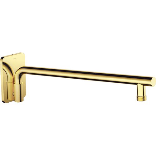 Wand-duscharm, beweglich - 400 mm Gold