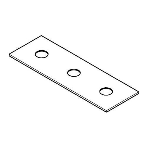 GROHE Abdeckung Rainshower Aqua 26786, für 3 Strahlbildner Deckenbrause, ohne Rohbau-Set/Strahlbildner, chrom