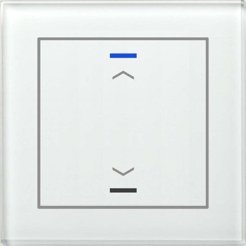 MDT BE-GTL10W.A1 Glastaster II Light 1fach RGB-W Weiß Jalousie (BE-GTL10W.A1)