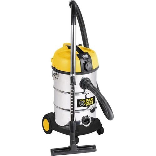 FARTOOLS Nass- und Trockensauger - NET-UP30-P - Edelstahlbehälter - 30 l (mit Entstopfungsfunktion)