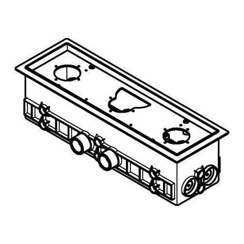 GROHE Rohbau-Set klein Rainshower Aqua 26739, für Deckenbrausen, 320 x 100 mm, für 2 Wasserwege
