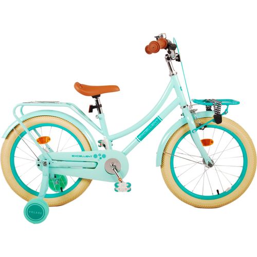 Volare Excellent Kinderfahrrad - Mädchen - 18 Zoll - Grün - 95 % zusammengebaut