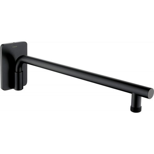 Wand-duscharm, beweglich - 400 mm Nero
