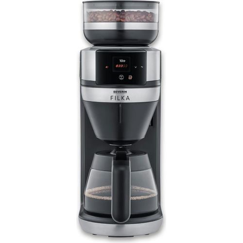 Severin Filterkaffee-Vollautomat FILKA KA 4852 gebürstetmattschwarzsilber
