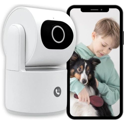 Camini Care 2 Überwachungskamera – Innenbereich – WLAN mit Sirene und Videoanruftaste