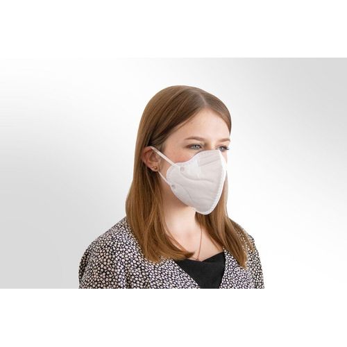 Mund- und Nasen-Maske / Behelfsmaske weiß 50er